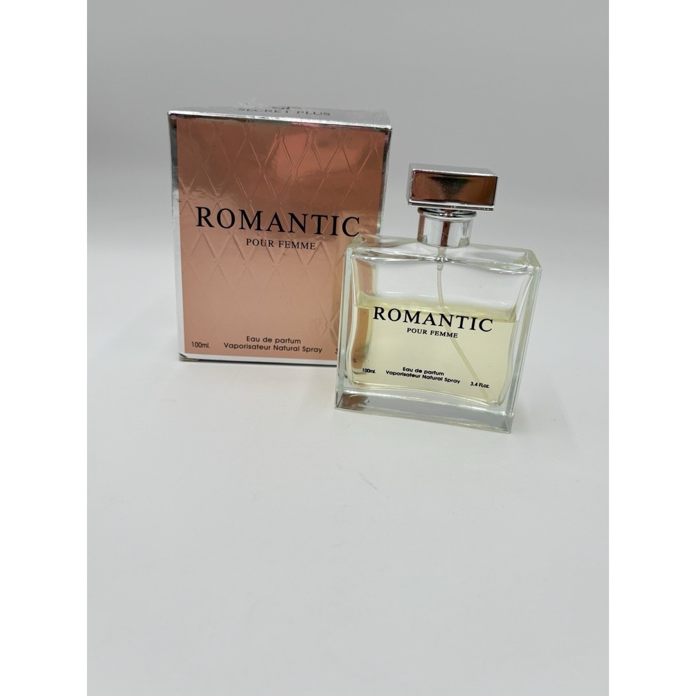 Romantic Pour Femme Eau De Parfum 3.4 Oz 100ml Partial Bottle With Box‎ Used